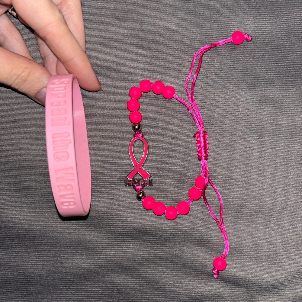 Breast cancer awareness bracelet